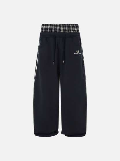 Retro Double Waist Sweatpants – Unisex Style