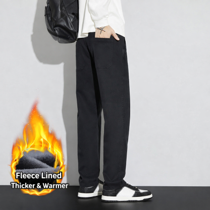 Men’s Lyocell Relaxed Straight-Leg Casual Pants