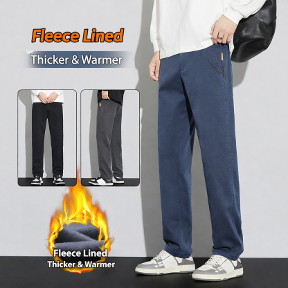 Men’s Lyocell Relaxed Straight-Leg Casual Pants