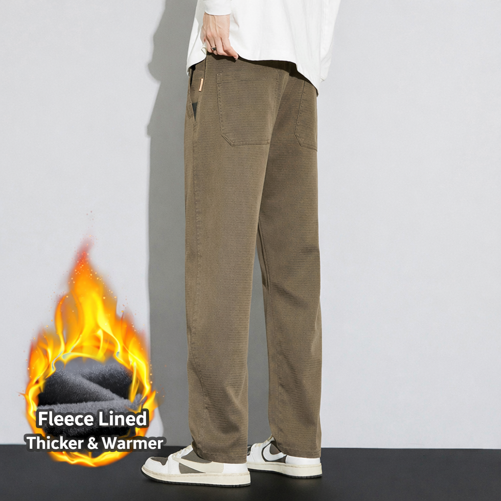 Men’s Lyocell Relaxed Straight-Leg Casual Pants
