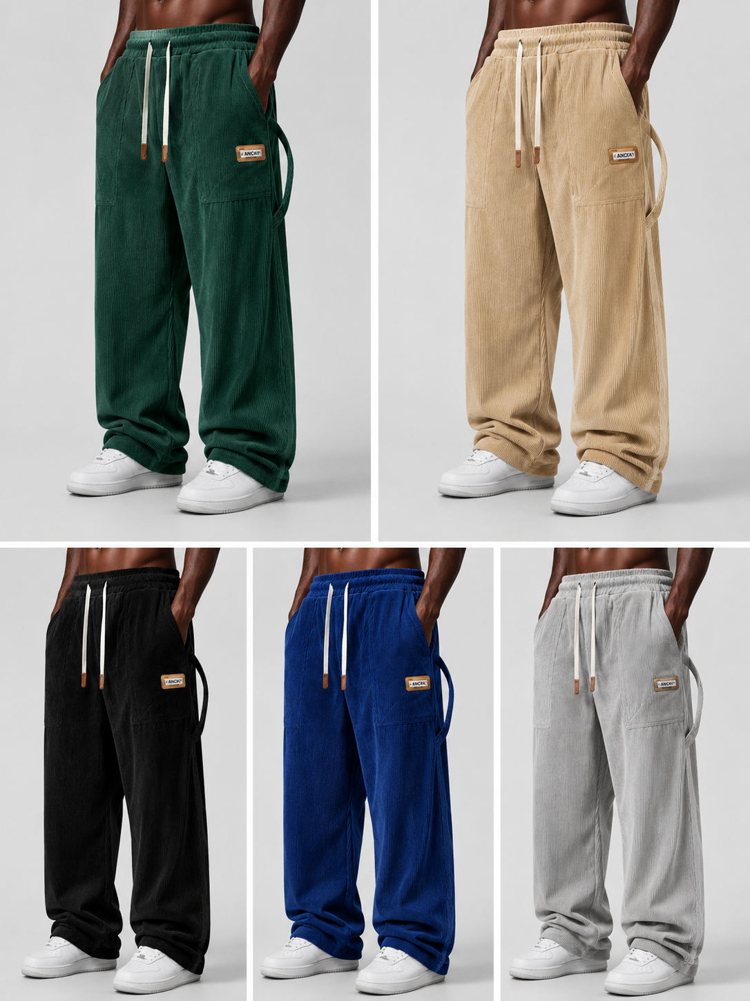 Men’s Relaxed Corduroy Wide-Leg Pants – 30% OFF🔥