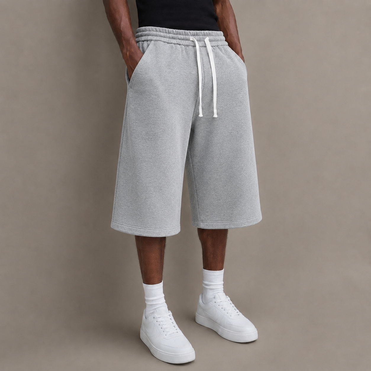 Ultra-Comfort Men’s Loose Over-Knee Casual Shorts