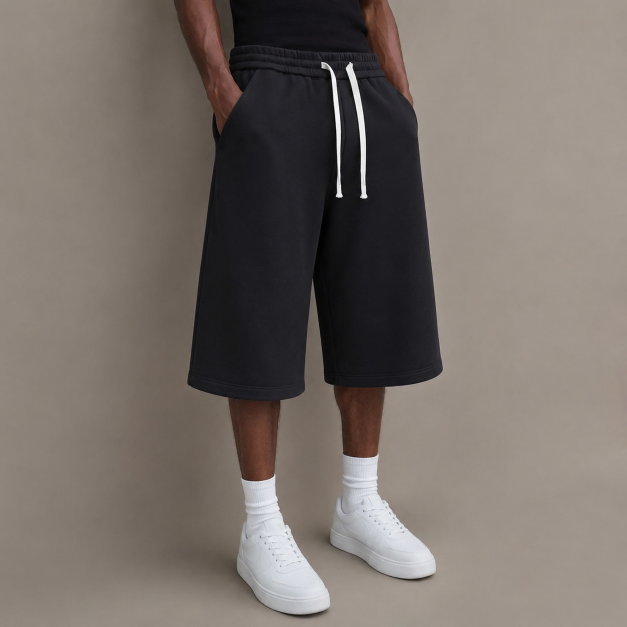 Ultra-Comfort Men’s Loose Over-Knee Casual Shorts