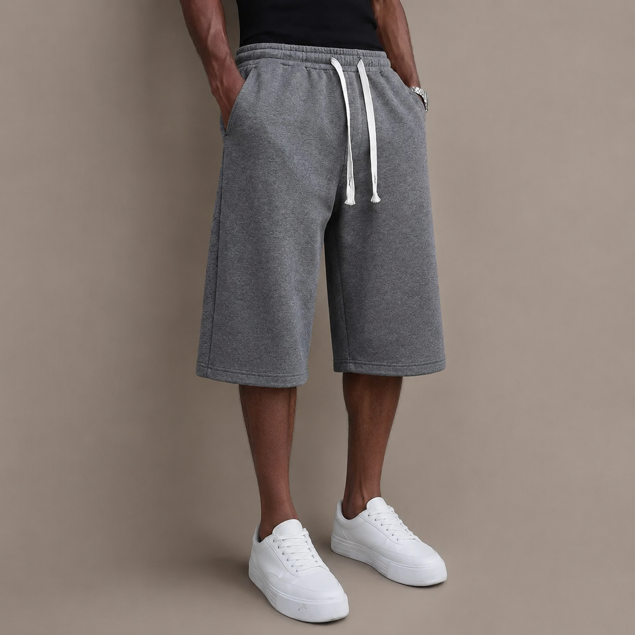 Ultra-Comfort Men’s Loose Over-Knee Casual Shorts