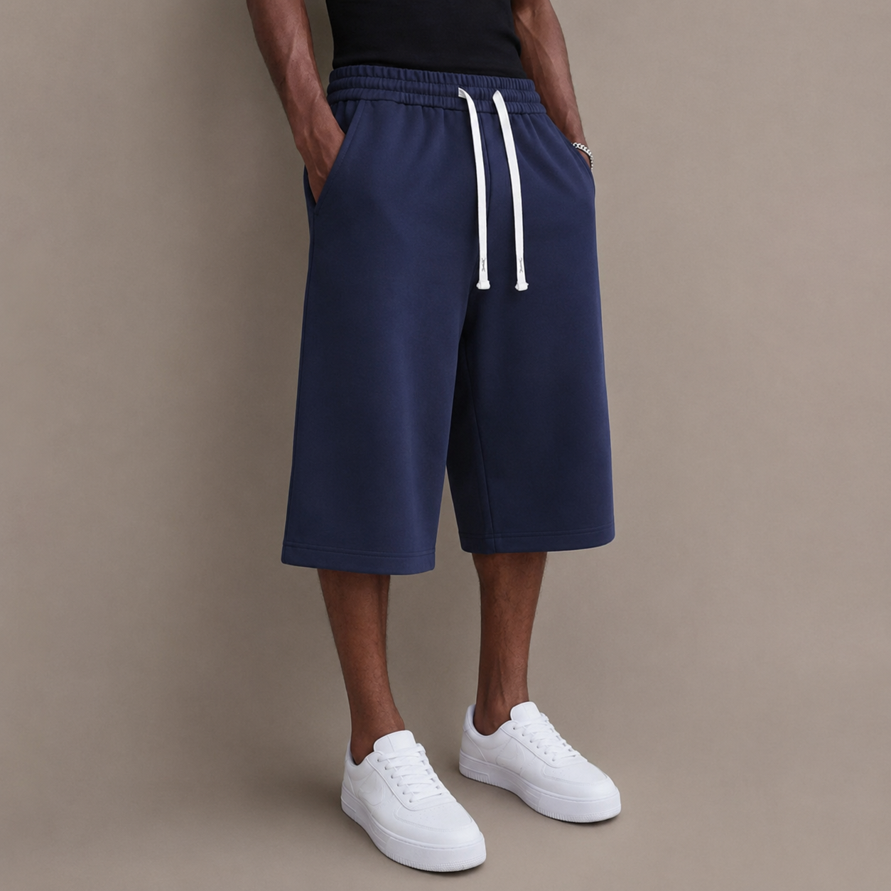 Ultra-Comfort Men’s Loose Over-Knee Casual Shorts