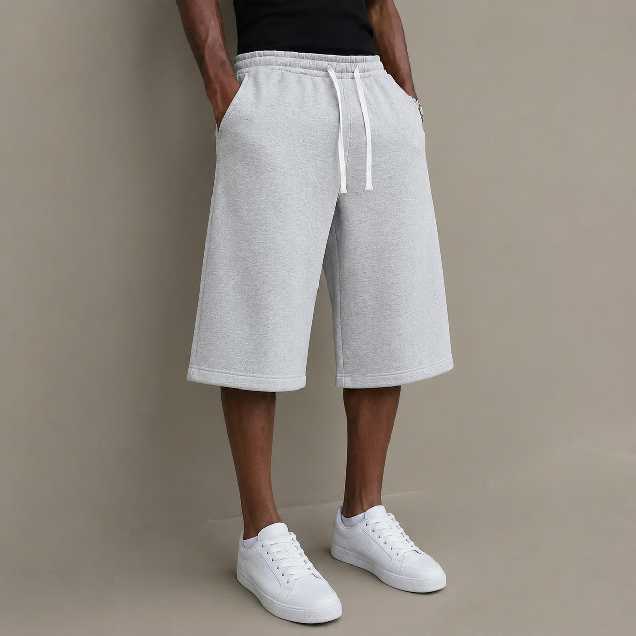 Ultra-Comfort Men’s Loose Over-Knee Casual Shorts
