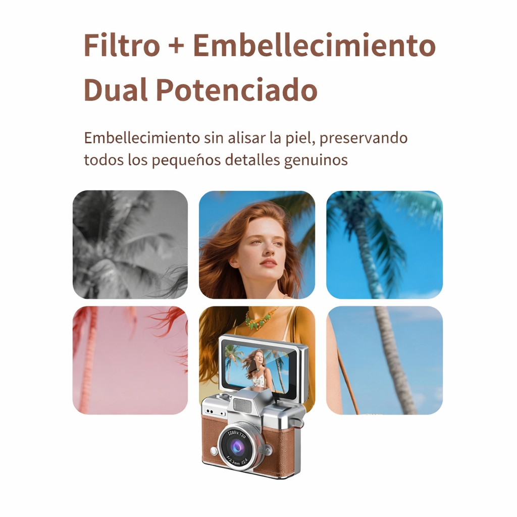 LK-027 Vintage 1080P Mini Action Camera with Flip Screen