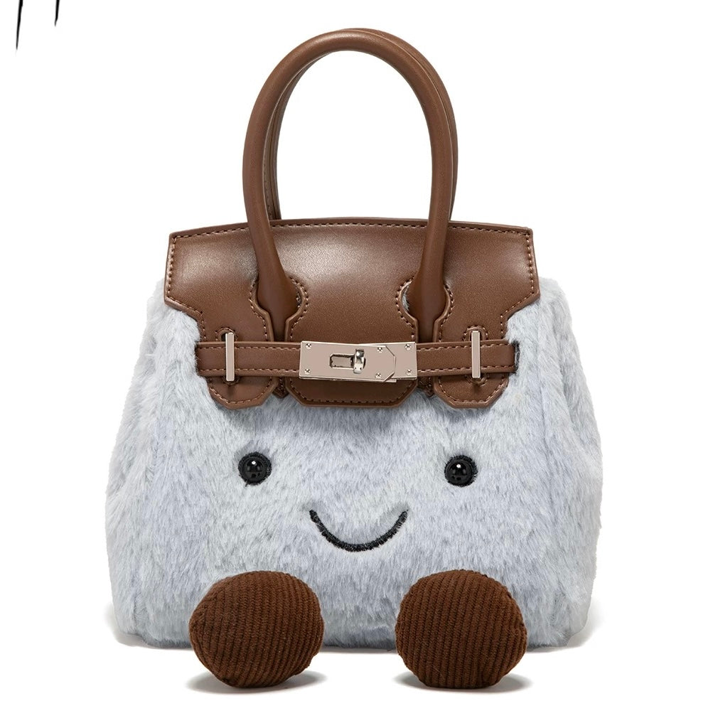 Jellycat Plush Fluffy Birkin Bag Handbags Shoulder Bag Top Handle Satchel Tote Work Bag