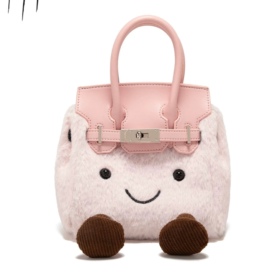 Jellycat Plush Fluffy Birkin Bag Handbags Shoulder Bag Top Handle Satchel Tote Work Bag