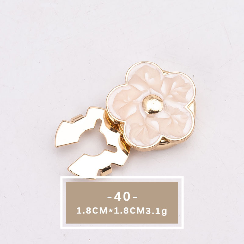 Elegant Crystal Pearl Shirt Button Accessories