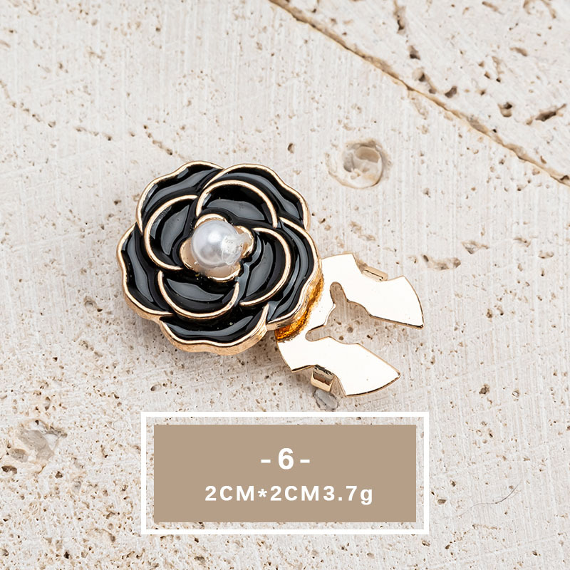 Elegant Crystal Pearl Shirt Button Accessories