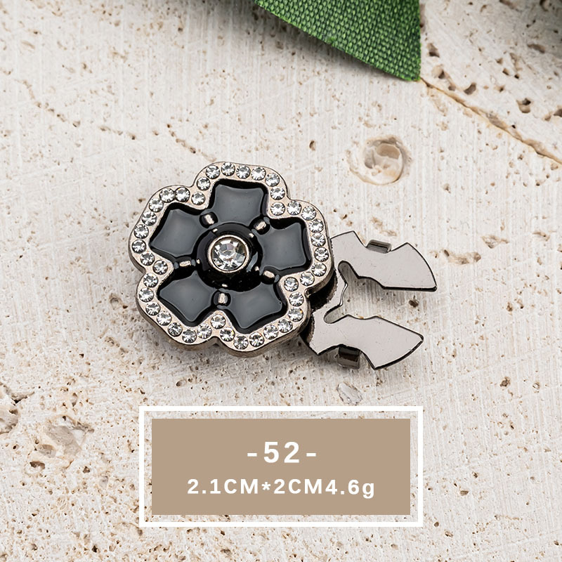 Elegant Crystal Pearl Shirt Button Accessories