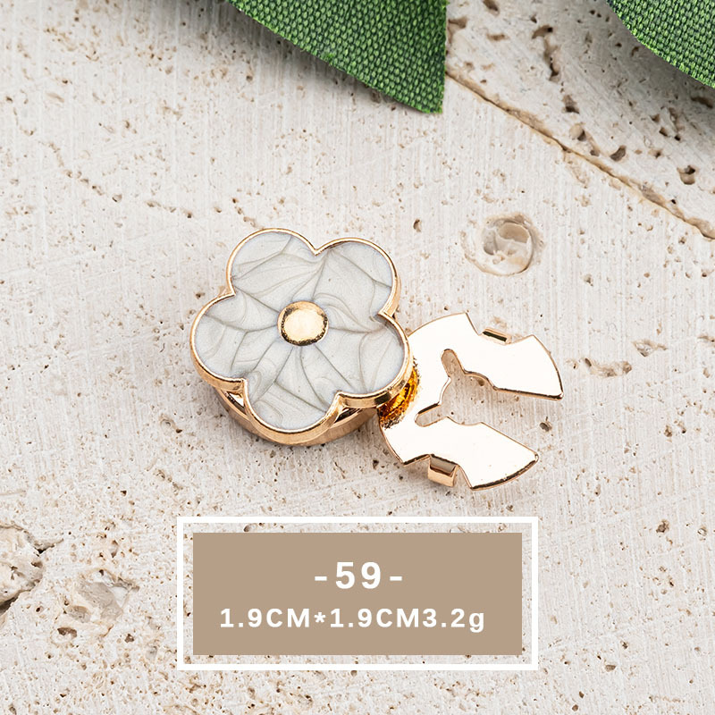 Elegant Crystal Pearl Shirt Button Accessories