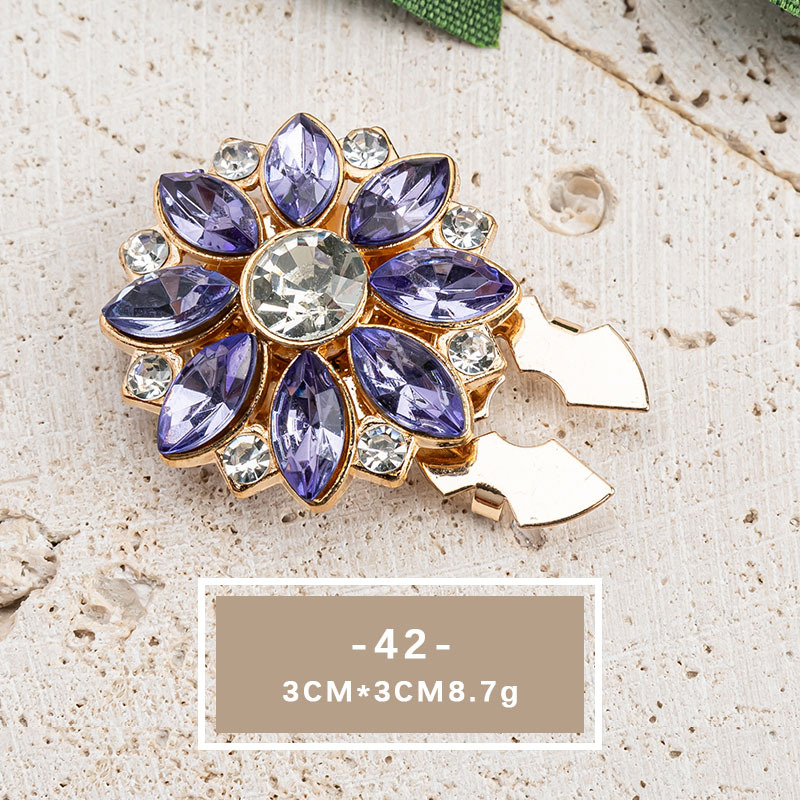 Elegant Crystal Pearl Shirt Button Accessories