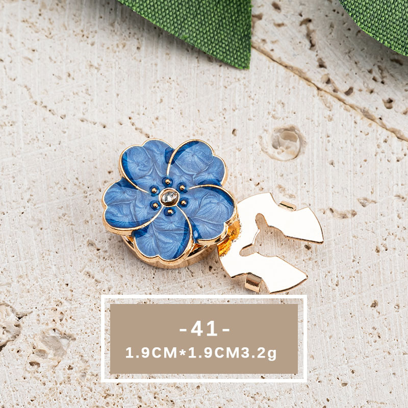 Elegant Crystal Pearl Shirt Button Accessories
