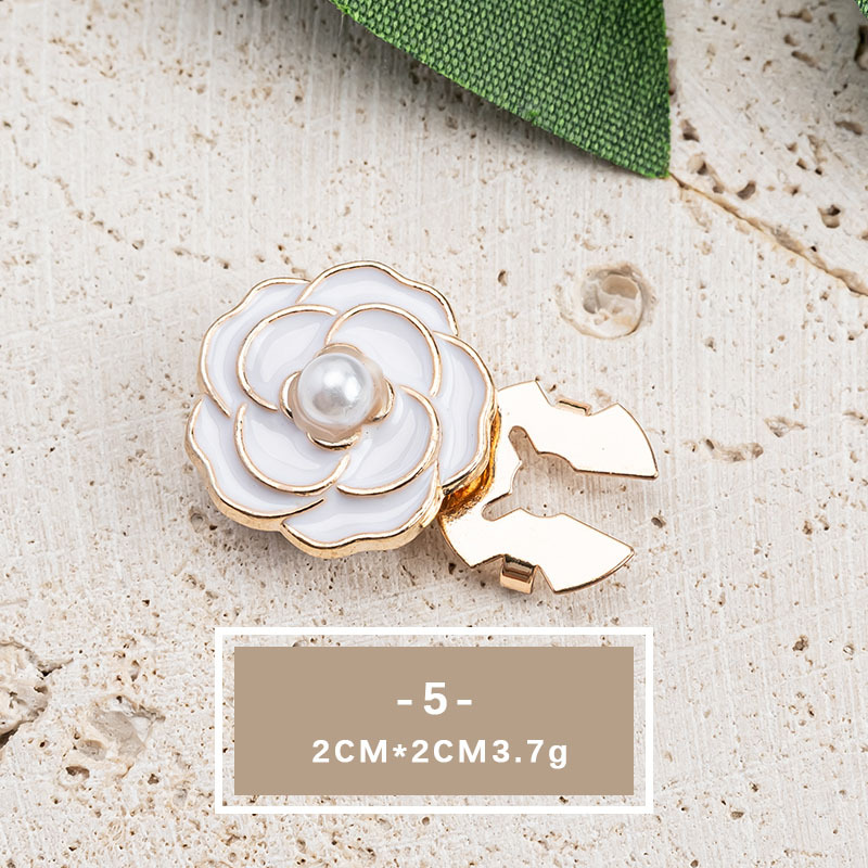 Elegant Crystal Pearl Shirt Button Accessories