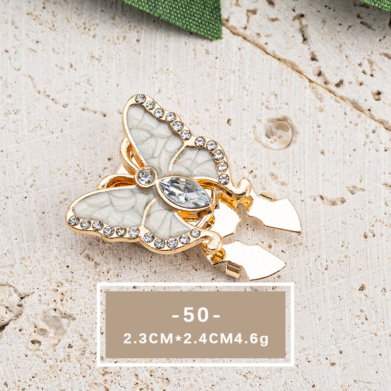 Elegant Crystal Pearl Shirt Button Accessories