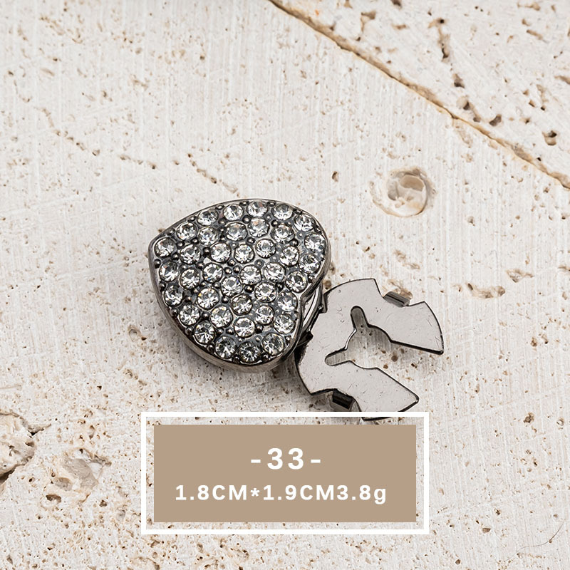 Elegant Crystal Pearl Shirt Button Accessories