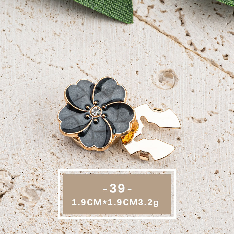 Elegant Crystal Pearl Shirt Button Accessories