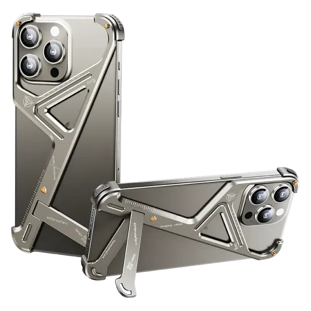 Z Shape Aluminum Alloy Magnetic Phone Case