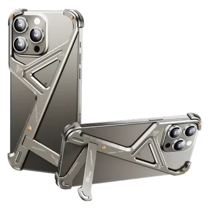 Z Shape Aluminum Alloy Magnetic Phone Case