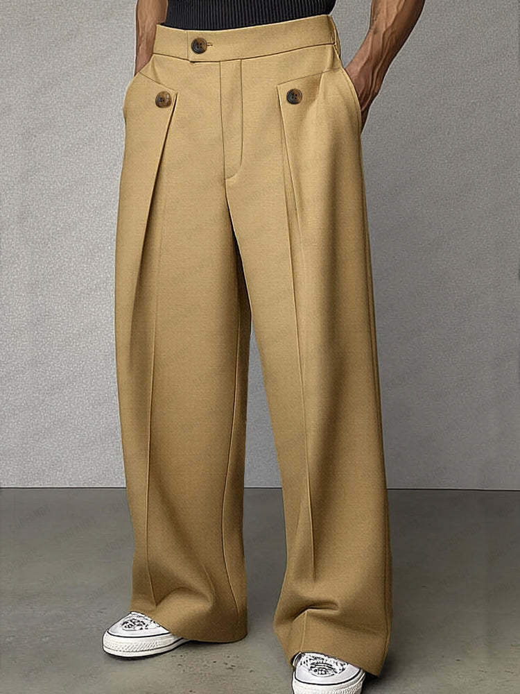 Smart Casual Tailored High Waist Pants