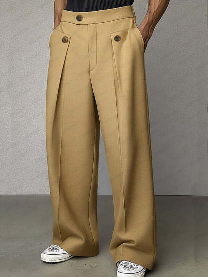 Smart Casual Tailored High Waist Pants