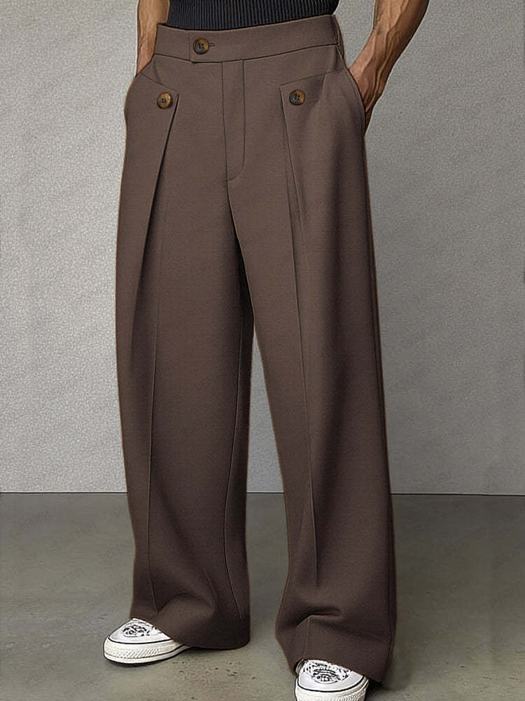 Smart Casual Tailored High Waist Pants
