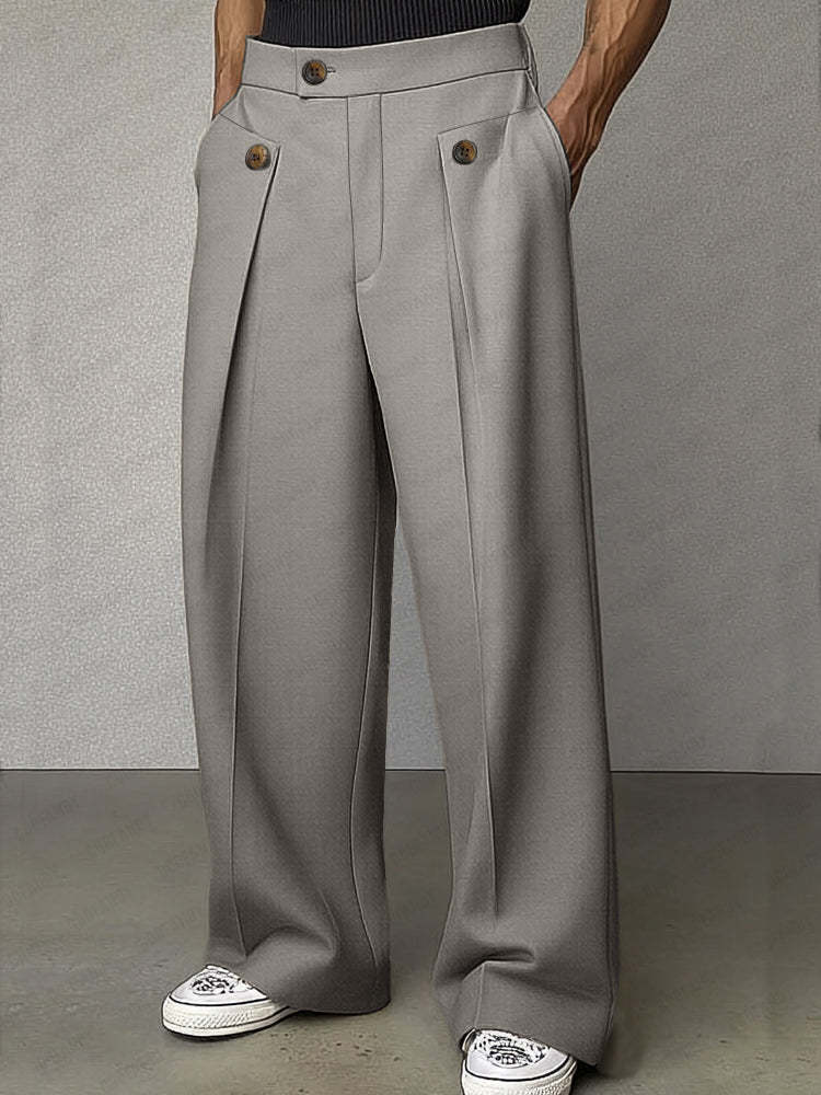 Smart Casual Tailored High Waist Pants
