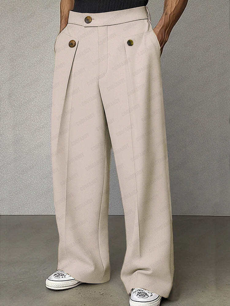Smart Casual Tailored High Waist Pants