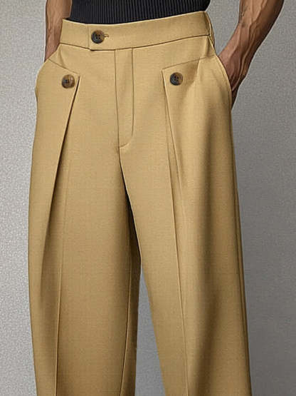 Smart Casual Tailored High Waist Pants