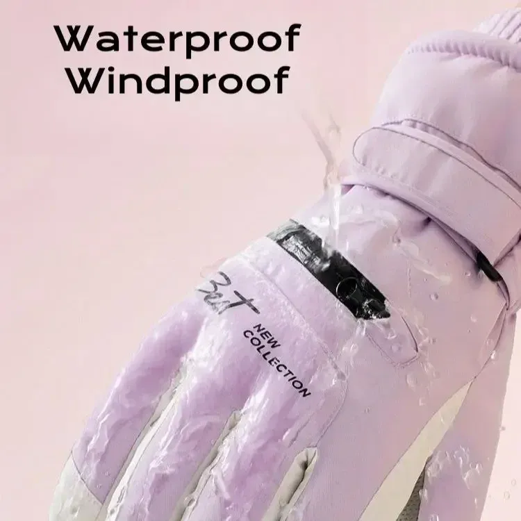 Thick waterproof warm gloves