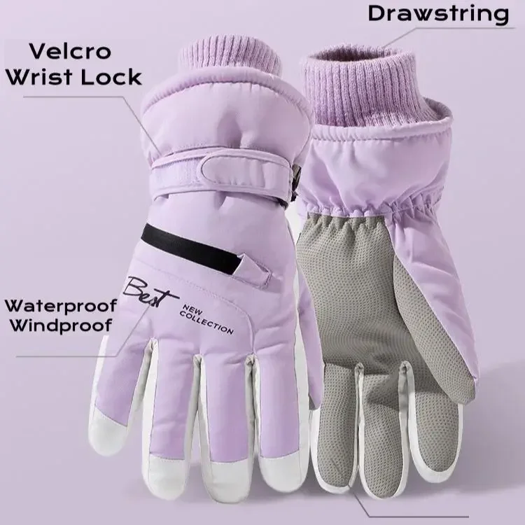 Thick waterproof warm gloves