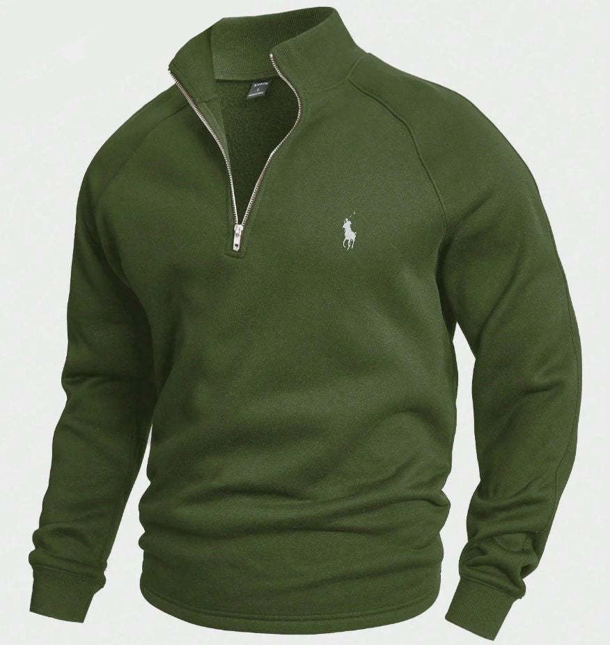 RL Cotton Half-Zip Jumper