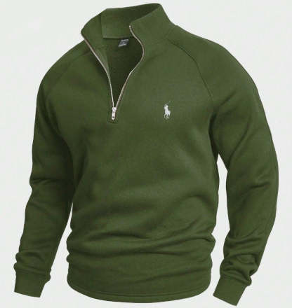 RL Cotton Half-Zip Jumper