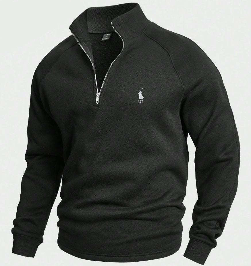 RL Cotton Half-Zip Jumper