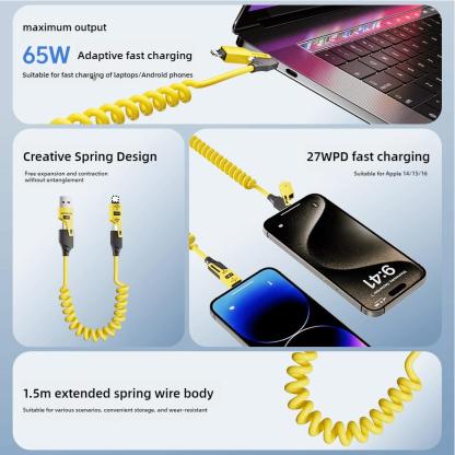 🔥New Year Promotion 50% OFF🔥4 in 1 Spring Fast Charging Cable