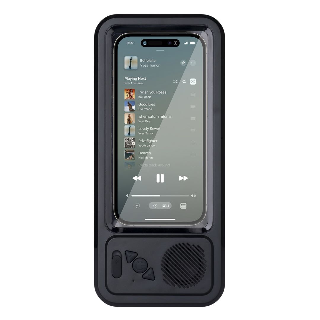 Bluetooth-enabled 360-degree waterproof bathroom phone case