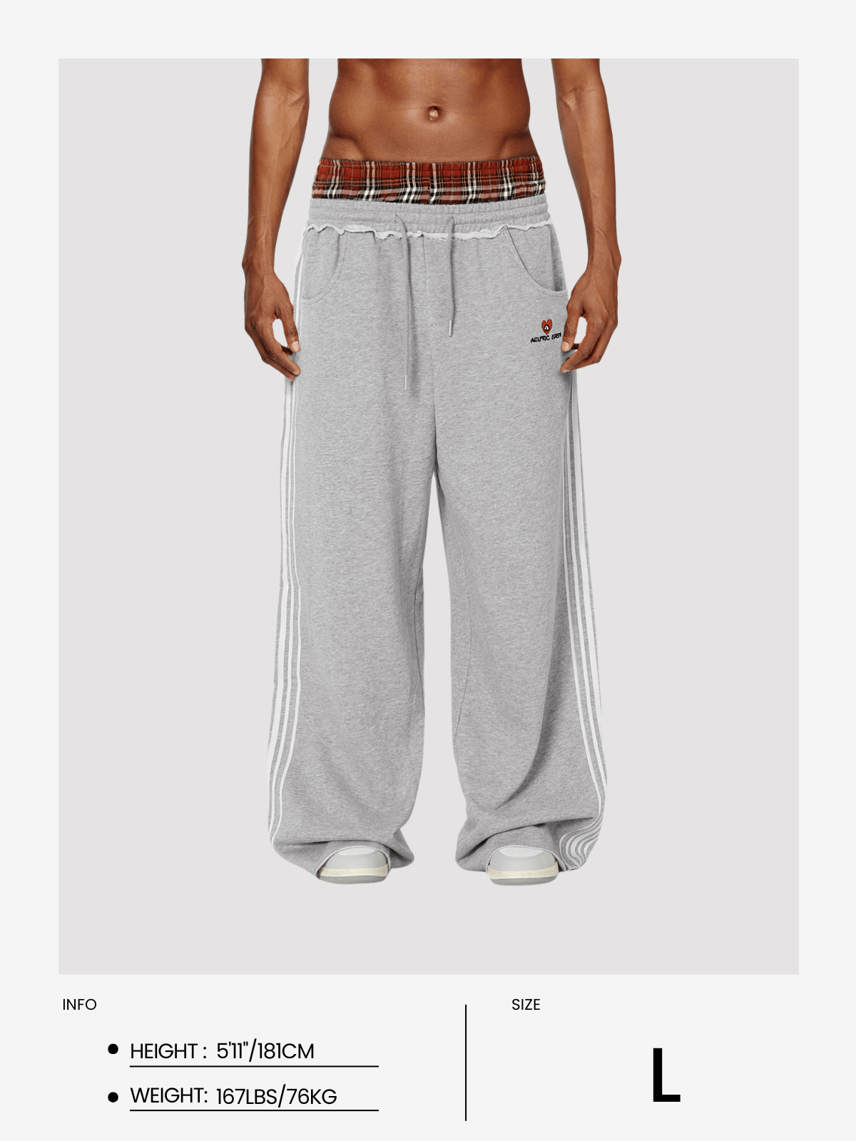 Retro Double Waist Sweatpants – Unisex Style