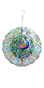 3D Wind Spinner Mandala Cardinals robins Christmas