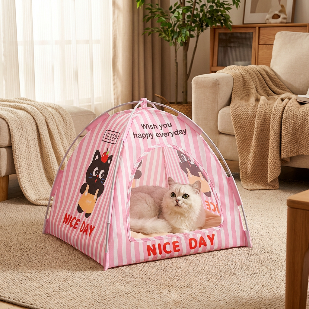 Cute Pet Tent Bed