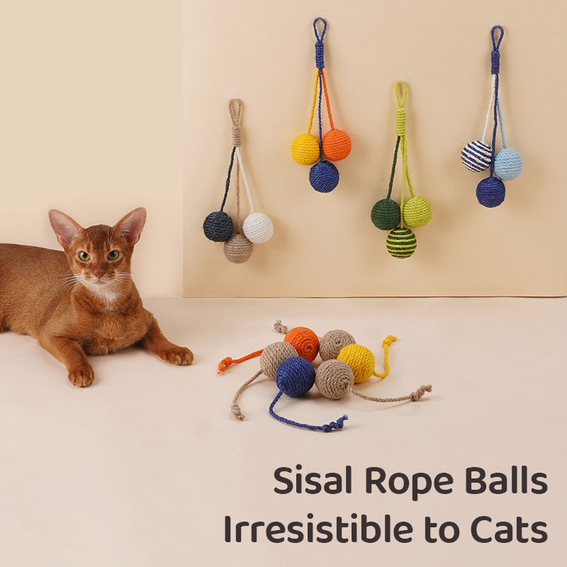 Sisal Rope Balls-Petboxok