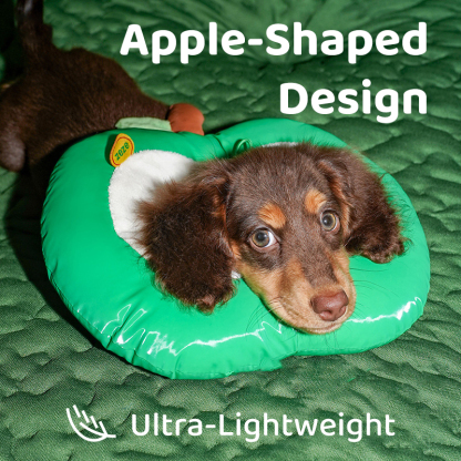 Apple-Shaped Pet Recovery Collar-Petboxok
