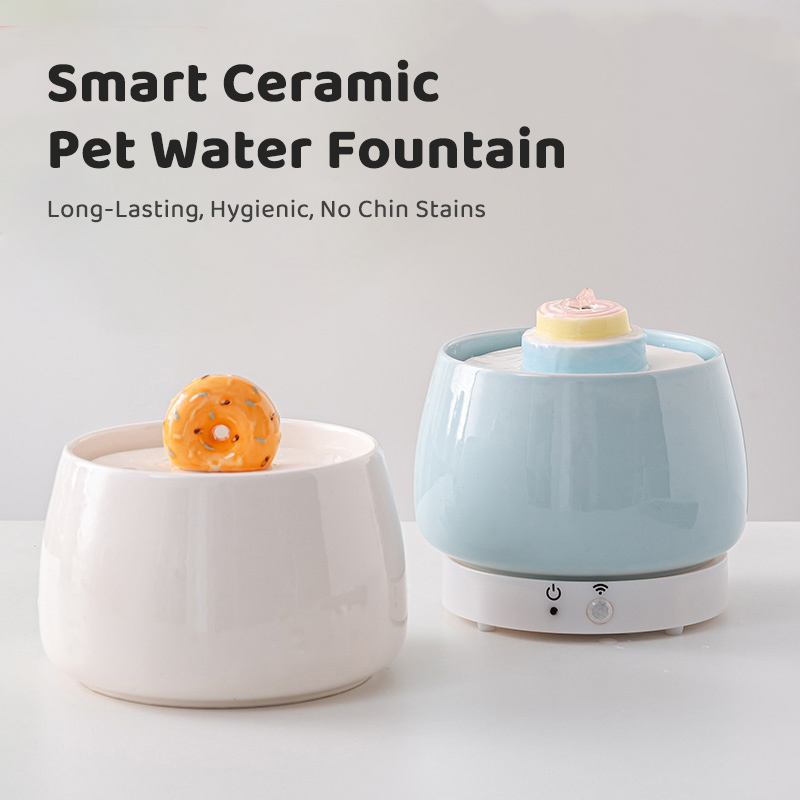 Smart Sensor Ceramic Pet Water Fountain