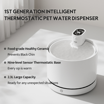 Porcelain Pet Drinking Fountain-Petboxok