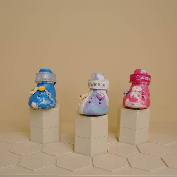 Glow-in-the-Dark Dog Crocs Shoes