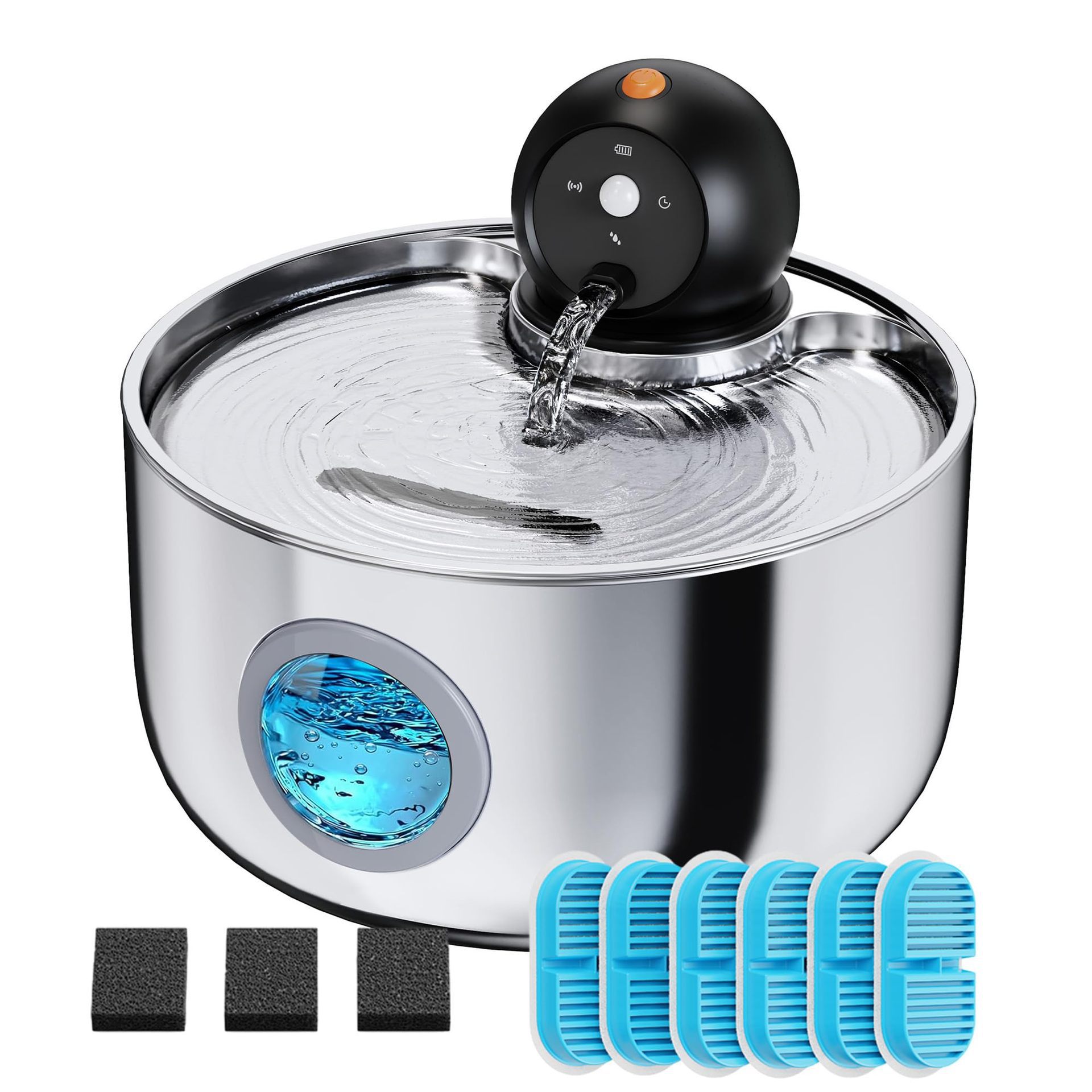 Smart Wireless Stainless Steel Cat Fountain