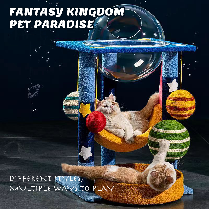 Sisal Cat Climbing Tower-Petboxok