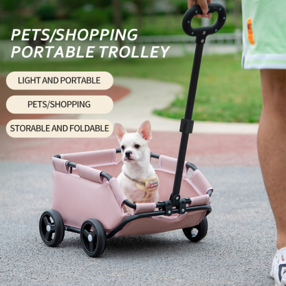 Compact Pet Stroller for Small Pets-Petboxok