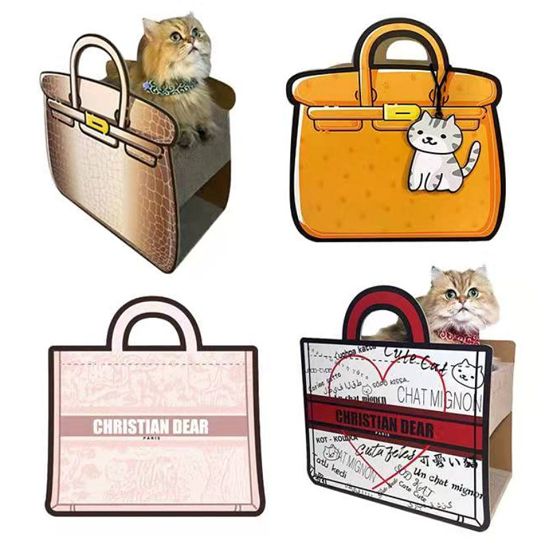 Handbag Cat Scratcher-Petboxok